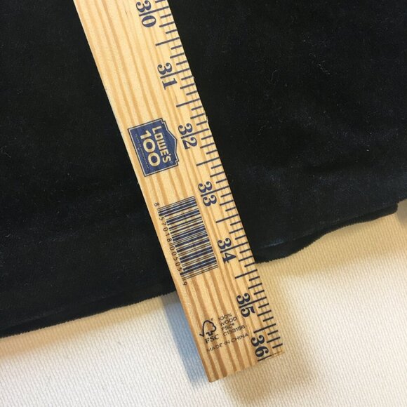 Relativity Skirt Size 14 Black Velour Midi Length Career Classic Holiday - Picture 11 of 12